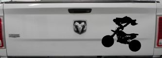 Moto X Freestyle Trick Car or Truck Window Decal Sticker (Black)