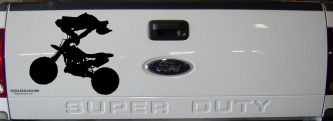 Moto X Freestyle Trick Car or Truck Window Decal Sticker (Black)