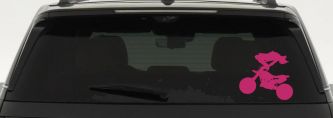 Moto X Freestyle Trick Car or Truck Window Decal Sticker (Hot Pink)