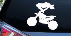 Moto X Freestyle Trick Car or Truck Window Decal Sticker