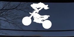 Moto X Freestyle Trick Car or Truck Window Decal Sticker