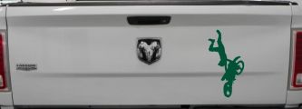 Moto X Freestyle Trick Car or Truck Window Decal Sticker (Dark Green)
