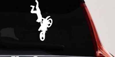 Moto X Freestyle Trick Decal Sticker for Car Truck Window
