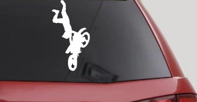 Moto X Freestyle Trick Decal Sticker for Car Truck Window