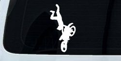 Moto X Freestyle Trick Car or Truck Window Decal Sticker