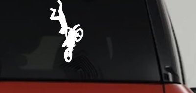 Moto X Freestyle Trick Decal Sticker for Car Truck Window