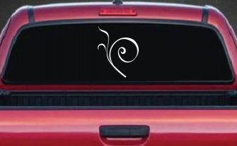Curly Swirl Car or Truck Window Decal Sticker