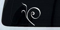 Curly Swirl Car or Truck Window Decal Sticker