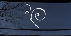 Curly Swirl Car or Truck Window Decal Sticker
