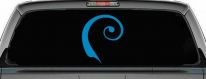 Single Line Swirl Car or Truck Window Decal Sticker (Blue)