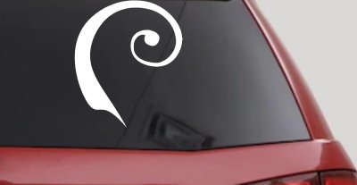 Single Line Swirl Car Truck Window Decal Vinyl Sticker