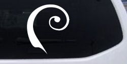 Single Line Swirl Car or Truck Window Decal Sticker