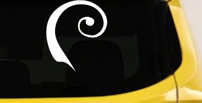 Single Line Swirl Car Truck Window Decal Vinyl Sticker