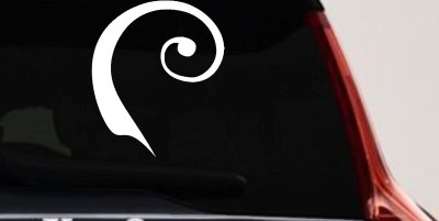 Single Line Swirl Car Truck Window Decal Vinyl Sticker