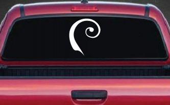 Single Line Swirl Car or Truck Window Decal Sticker
