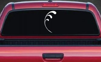 3 Leaf Swirl Car or Truck Window Decal Sticker