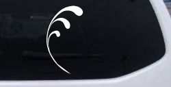 3 Leaf Swirl Car or Truck Window Decal Sticker