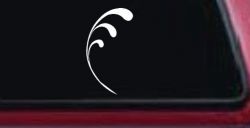 3 Leaf Swirl Car or Truck Window Decal Sticker