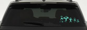 Golfing Dad Stick Family Car or Truck Window Decal Sticker (Mint)