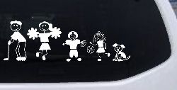 Golfing Dad Stick Family Car or Truck Window Decal Sticker