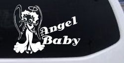 Betty Boop Angel Baby Lady Biker Car or Truck Window Decal Sticker