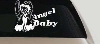 Betty Boop Angel Baby Car or Truck Vinyl Window Decal Sticker