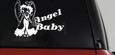Betty Boop Angel Baby Car or Truck Vinyl Window Decal Sticker