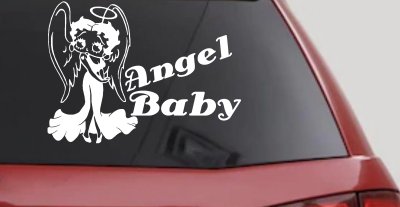Betty Boop Angel Baby Car or Truck Vinyl Window Decal Sticker