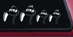 Flamingo Stick Family Car or Truck Window Decal Sticker