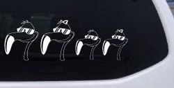 Flamingo Stick Family Car or Truck Window Decal Sticker