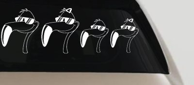 Flamingo Stick Family Decal for Car Truck Window Vinyl Sticker