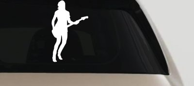 Guitar Player Decal for Car Truck Window | Music Lover Vinyl Sticker