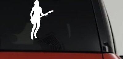 Guitar Player Decal for Car Truck Window | Music Lover Vinyl Sticker