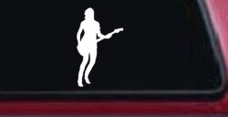Guitar Player Car or Truck Window Decal Sticker
