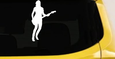 Guitar Player Decal for Car Truck Window | Music Lover Vinyl Sticker