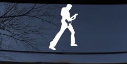 Guitar Player Car or Truck Window Decal Sticker