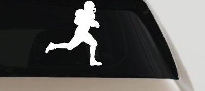 Football Player Running Car Truck Window Vinyl Decal Sticker