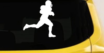 Football Player Running Car Truck Window Vinyl Decal Sticker