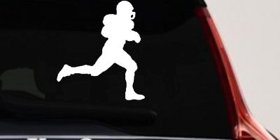 Football Player Running Car Truck Window Vinyl Decal Sticker