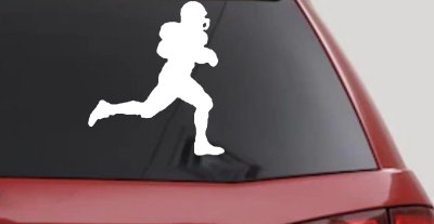 Football Player Running Car Truck Window Vinyl Decal Sticker