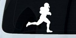 Football Player Running Sports Car or Truck Window Decal Sticker