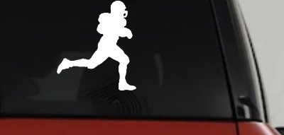 Football Player Running Car Truck Window Vinyl Decal Sticker