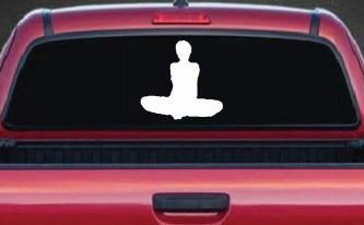 Yoga Pose Car or Truck Window Decal Sticker