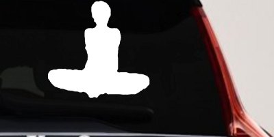 Yoga Pose Car Truck Window Vinyl Decal Sticker Zen Om Wellness