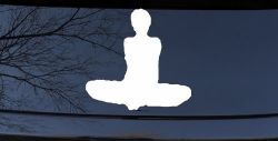 Yoga Pose Car or Truck Window Decal Sticker