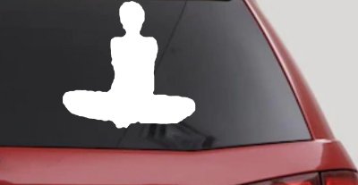 Yoga Pose Car Truck Window Vinyl Decal Sticker Zen Om Wellness