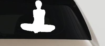 Yoga Pose Car Truck Window Vinyl Decal Sticker Zen Om Wellness