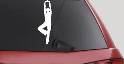 Yoga Pose Car Decal Truck Window Sticker Vinyl Zen Mindful