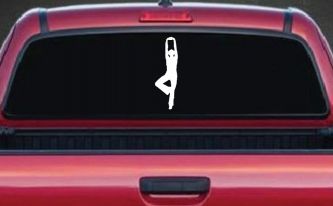 Yoga Pose Car or Truck Window Decal Sticker