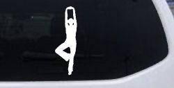 Yoga Pose Car or Truck Window Decal Sticker